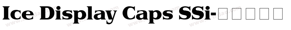 Ice Display Caps SSi字体转换
